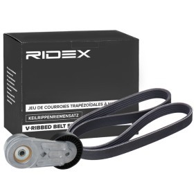 Achetez des Jeu de courroies trapézoïdales à nervures RIDEX 542R0765 à prix pour 74,38 €