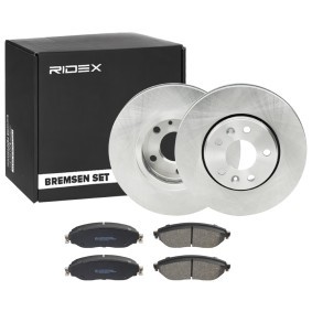 Osta Jarrupalasarja, levyjarru RIDEX:llä 3405B0880 edullisesti hintaan 161,54 €