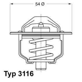 Achetez des Thermostat d'eau WAHLER 3116.82D à prix pour 20,72 €