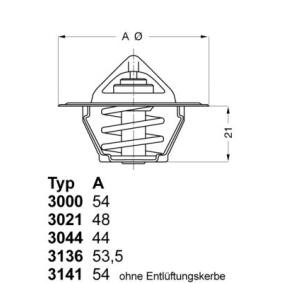 Achetez des Thermostat d'eau WAHLER 3136.82D50 à prix pour 15,29 €