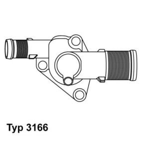 Kühlwasserthermostat von WAHLER 3166.89D