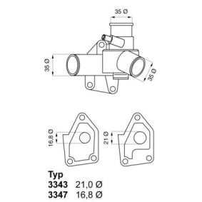 Achetez des Thermostat d'eau WAHLER 3343.80D à prix pour 76,07 €