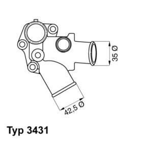 Achetez des Thermostat d'eau WAHLER 3431.80D à prix pour 91,94 €