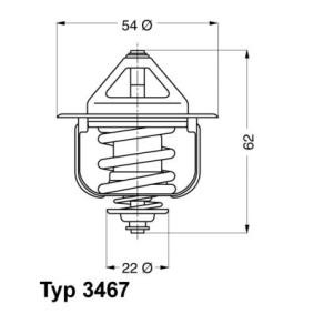 Achetez des Thermostat d'eau WAHLER 3467.85D à prix pour 33,72 €