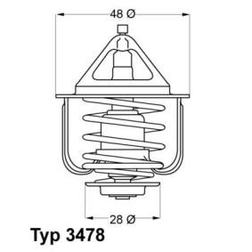 Achetez des Thermostat d'eau WAHLER 3478.82D à prix pour 29,30 €