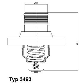 Achetez des Thermostat d'eau WAHLER 3483.89D à prix pour 29,68 €