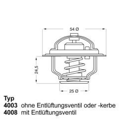 Achetez des Thermostat d'eau WAHLER 4008.74D à prix pour 19,75 €