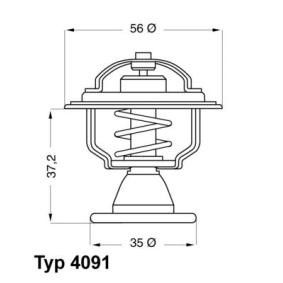 Achetez des Thermostat d'eau WAHLER 4091.82D à prix pour 23,22 €