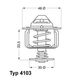 Achetez des Thermostat d'eau WAHLER 4103.82D à prix pour 13,96 €