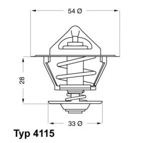 Achetez des Thermostat d'eau WAHLER 4115.92D à prix pour 19,15 €