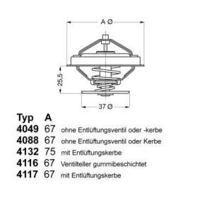 Kühlwasserthermostat für PUCH von WAHLER