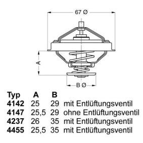 Achetez des Thermostat d'eau WAHLER 4147.80D à prix pour 22,21 €
