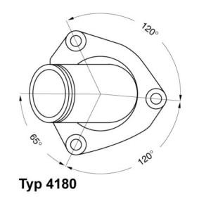 Achetez des Thermostat d'eau WAHLER 4180.82D à prix pour 21,29 €