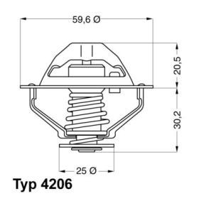 Achetez des Thermostat d'eau WAHLER 4206.90D à prix pour 32,19 €