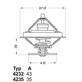 Achetez des Thermostat d'eau WAHLER 4235.80D à prix pour 26,53 €