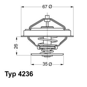 Achetez des Thermostat d'eau WAHLER 4236.92D à prix pour 18,12 €