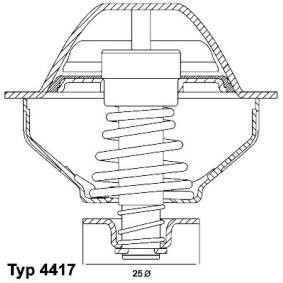 Achetez des Thermostat d'eau WAHLER 4417.81D à prix pour 27,52 €