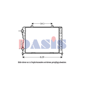 Achetez des Radiateur du moteur AKS DASIS 011070N à prix pour 126,25 €