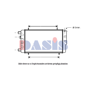 Achetez des Radiateur du moteur AKS DASIS 020010N à prix pour 106,41 €