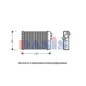 Acquista Scambiatore calore per riscaldamento abitacolo da AKS DASIS 029120N a buon mercato per soli 200,40 €