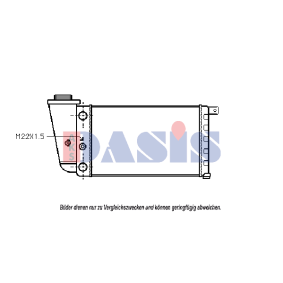 Achetez des Radiateur du moteur AKS DASIS 030010N à prix pour 111,09 €