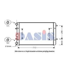 Achetez des Radiateur du moteur AKS DASIS 040004N à prix pour 75,08 €