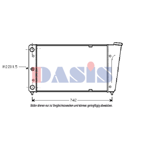 Achetez des Radiateur du moteur AKS DASIS 040220N à prix pour 111,19 €