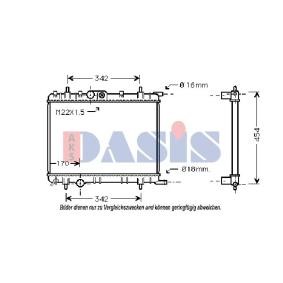 Achetez des Radiateur du moteur AKS DASIS 060052N à prix pour 63,35 €