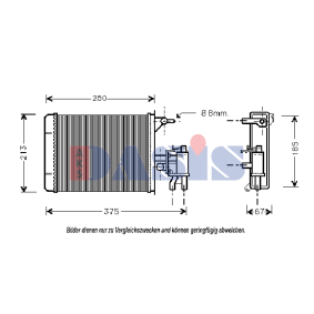 Achetez des Radiateur de chauffage AKS DASIS 069110N à prix pour 135,79 €