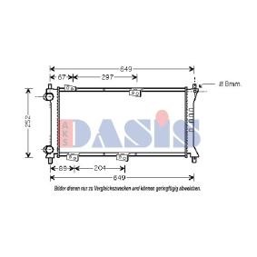 Achetez des Radiateur du moteur AKS DASIS 080059N à prix pour 38,26 €