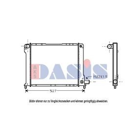 Achetez des Radiateur du moteur AKS DASIS 080380N à prix pour 156,49 €