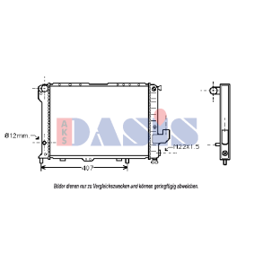 Achetez des Radiateur du moteur AKS DASIS 080430N à prix pour 371,13 €