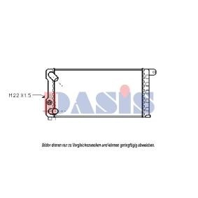 Achetez des Radiateur du moteur AKS DASIS 080480N à prix pour 41,84 €