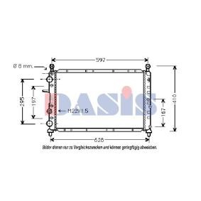 Achetez des Radiateur du moteur AKS DASIS 080700N à prix pour 80,67 €
