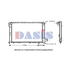 Achetez des Radiateur du moteur AKS DASIS 080750N à prix pour 175,20 €