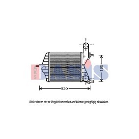 Achetez des Intercooler AKS DASIS 087008N à prix pour 56,91 €