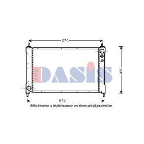 Achetez des Radiateur du moteur AKS DASIS 100640N à prix pour 193,04 €