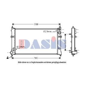 Achetez des Radiateur du moteur AKS DASIS 110057N à prix pour 103,37 €