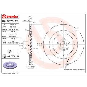Köp Bromsskiva av BREMBO 09.D070.23 till det låga priset 4681,71 kr