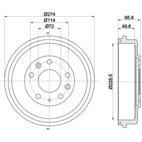 MAZDA Bremstrommel von MINTEX
