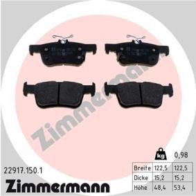 Comprar Juego de pastillas de freno de ZIMMERMANN 22917.150.1 a bajo precio de 49,37 €
