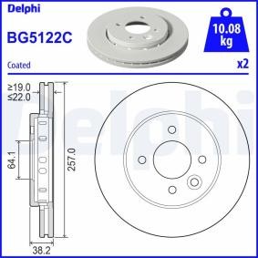 Comprar Disco de freno de DELPHI BG5122C a bajo precio de 28,15 €
