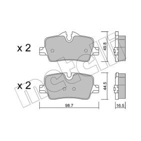 Acquista Kit pastiglie freni da METELLI 22-1264-0 a buon mercato per soli 47,06 €