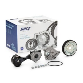Achetez des Pompe à eau+Jeu de courroie trapézoïdale à nervures DOLZ KD173T à prix pour 217,15 €
