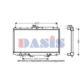 Acquista Radiatore motore da AKS DASIS 140056N a buon mercato per soli 106,31 €