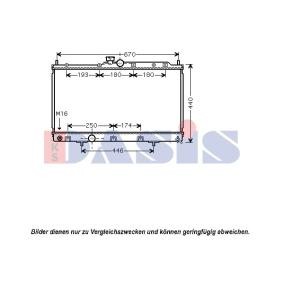 Acquista Radiatore motore da AKS DASIS 140081N a buon mercato per soli 103,27 €