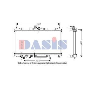 Acquista Radiatore motore da AKS DASIS 141180N a buon mercato per soli 122,69 €