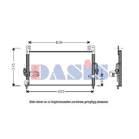 Achetez des Condenseur, climatisation AKS DASIS 142140N à prix pour 166,25 €