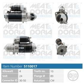 Köp Startmotor av MEAT & DORIA 5110017 till det låga priset 3027,12 kr