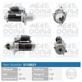 Köp Startmotor av MEAT & DORIA 5110021 till det låga priset 2994,68 kr